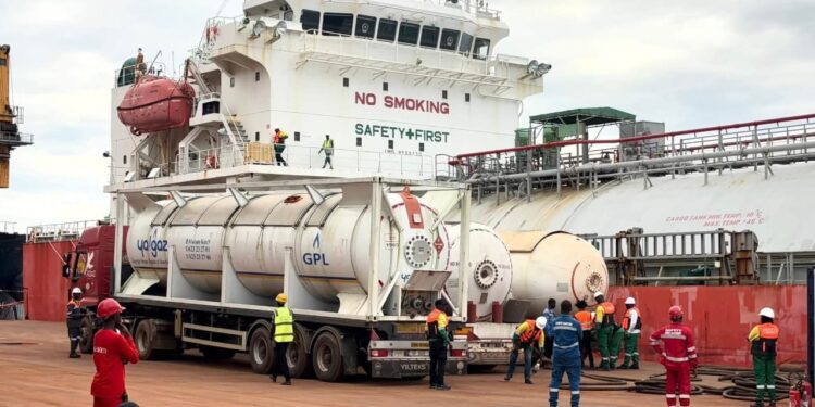 Port autonome de Conakry : un butanier transportant 730 tonnes de gaz accoste (FAPGAZ-SA)